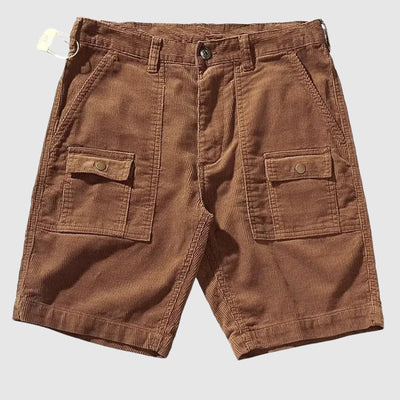 Antuan® | Davide Costa Corduroy Cargo Shorts