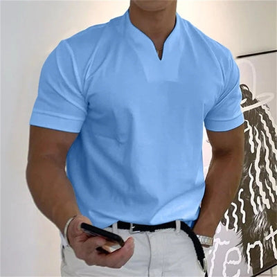 Kyler® | Men'S Business Fitness Short Sleeve Shirt