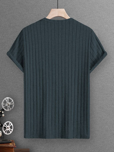 Lucero® | Ribbed Casual Short Sleeve T-Shirt