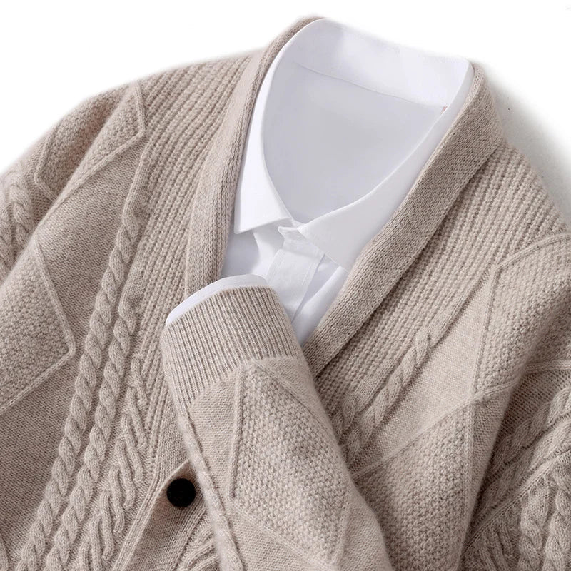 Dolores® | Exclusive Wool Cardigan With Check Pattern