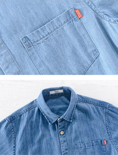Alexander | Short Sleeved Denim Shirt