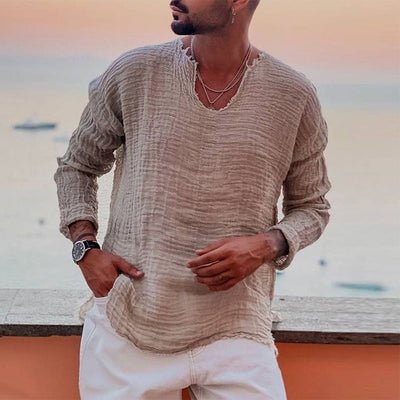 Jason® | Breathable, Soft Summer Shirt With A Crew Neck