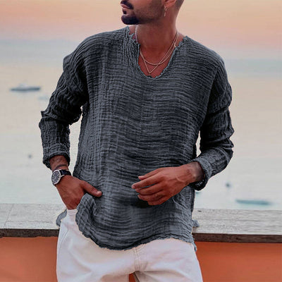 Jason® | Breathable, Soft Summer Shirt With A Crew Neck