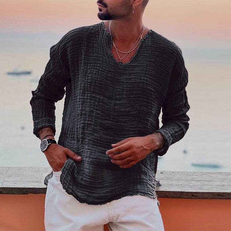 Jason® | Breathable, Soft Summer Shirt With A Crew Neck