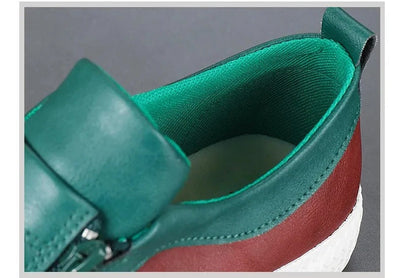 Edward | Leather Shoes with Zip