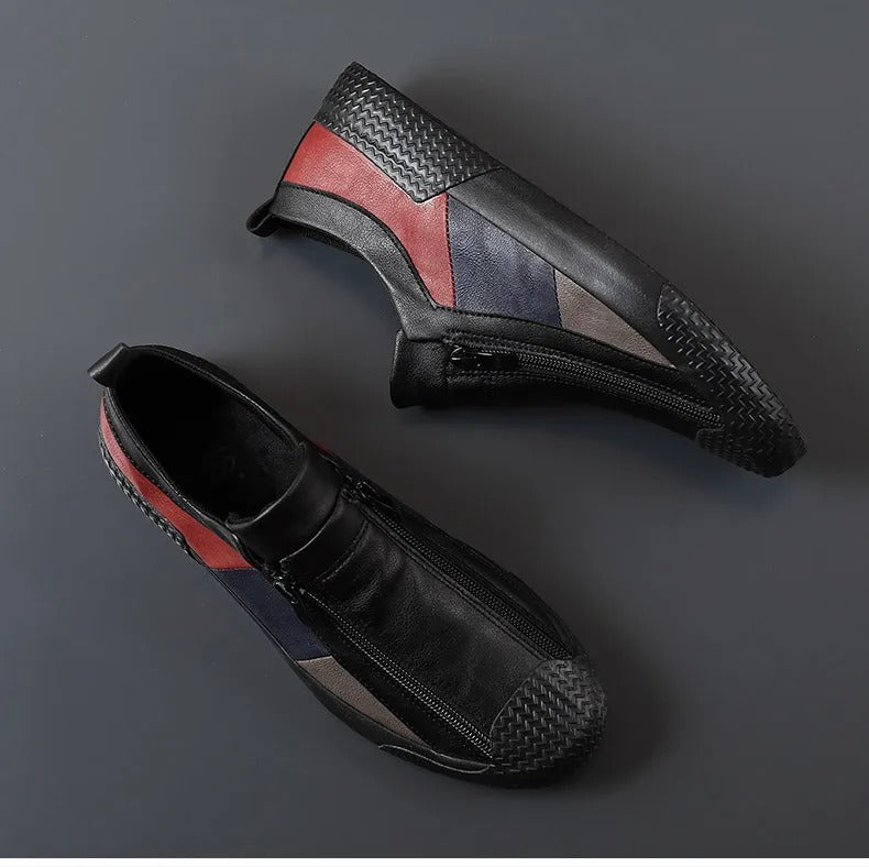 Edward | Leather Shoes with Zip