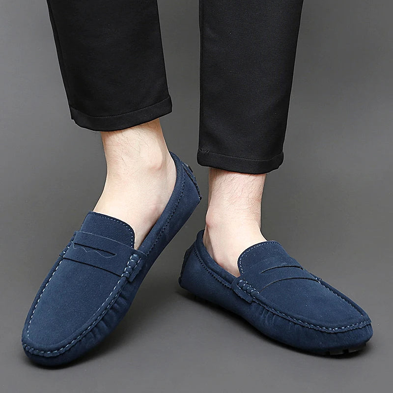 Jett | Suede Boat Loafers