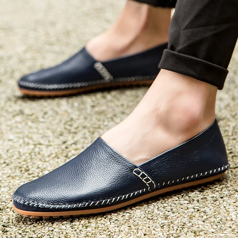 Gordon | Light Leather Loafers