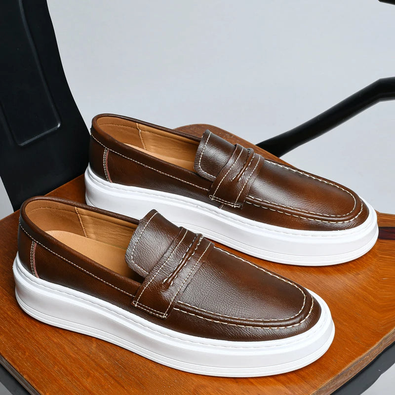 Jasper | Slip-On Leather Boat Shoes