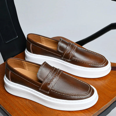 Jasper | Slip-On Leather Boat Shoes