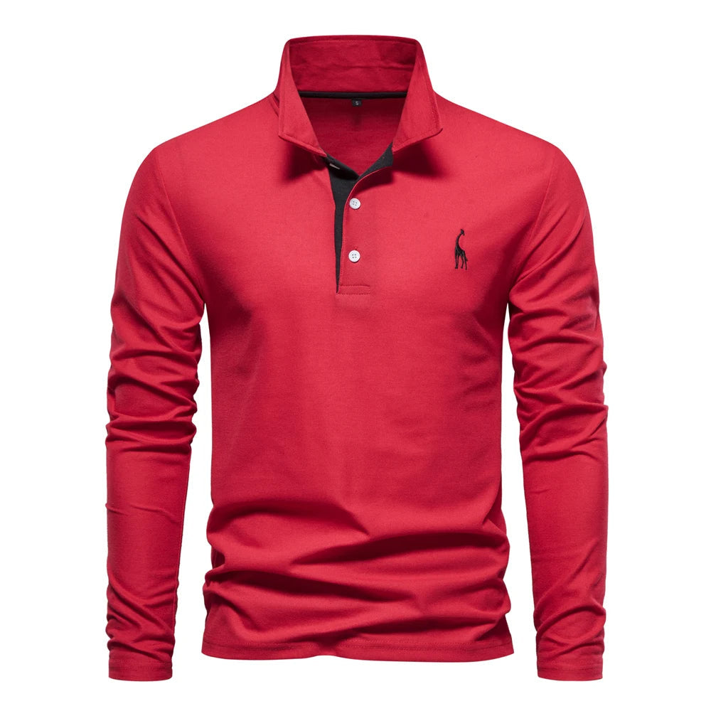 Xavier | Casual Long Sleeved Polo Shirt