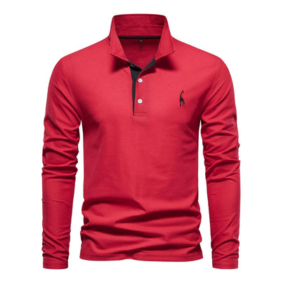 Xavier | Casual Long Sleeved Polo Shirt