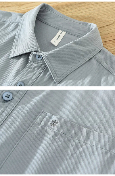 Michael | Short Sleeved Cotton Shirt