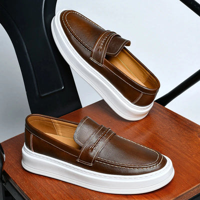 Jasper | Slip-On Leather Boat Shoes