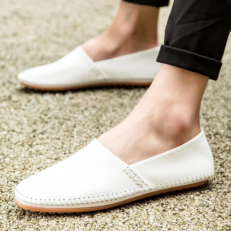 Gordon | Light Leather Loafers