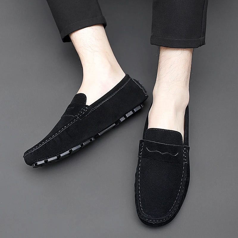 Jett | Suede Boat Loafers