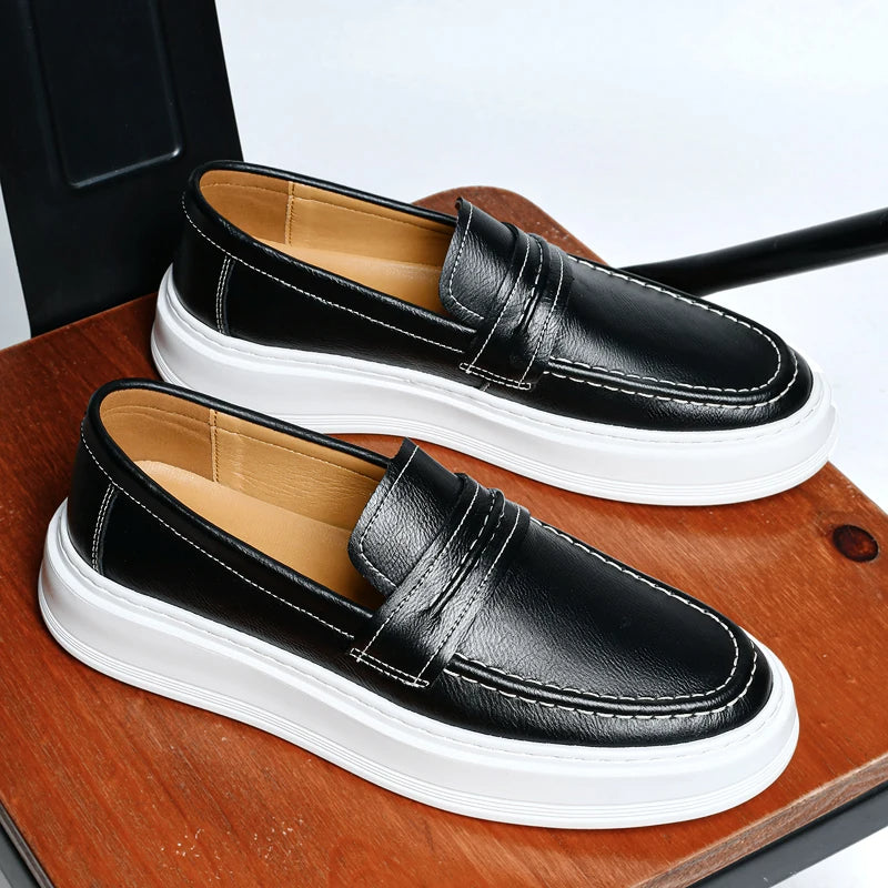 Jasper | Slip-On Leather Boat Shoes