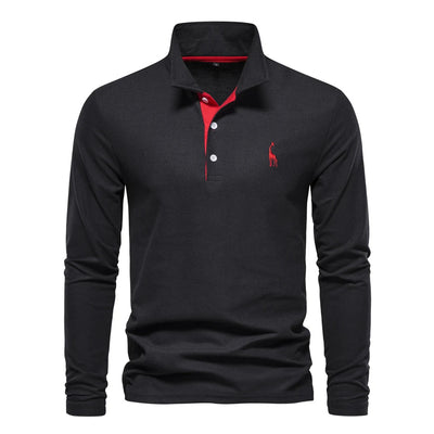 Xavier | Casual Long Sleeved Polo Shirt