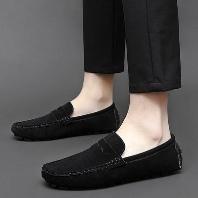 Jett | Suede Boat Loafers