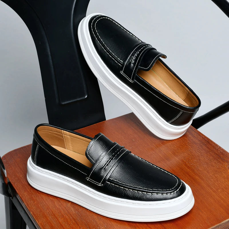 Jasper | Slip-On Leather Boat Shoes