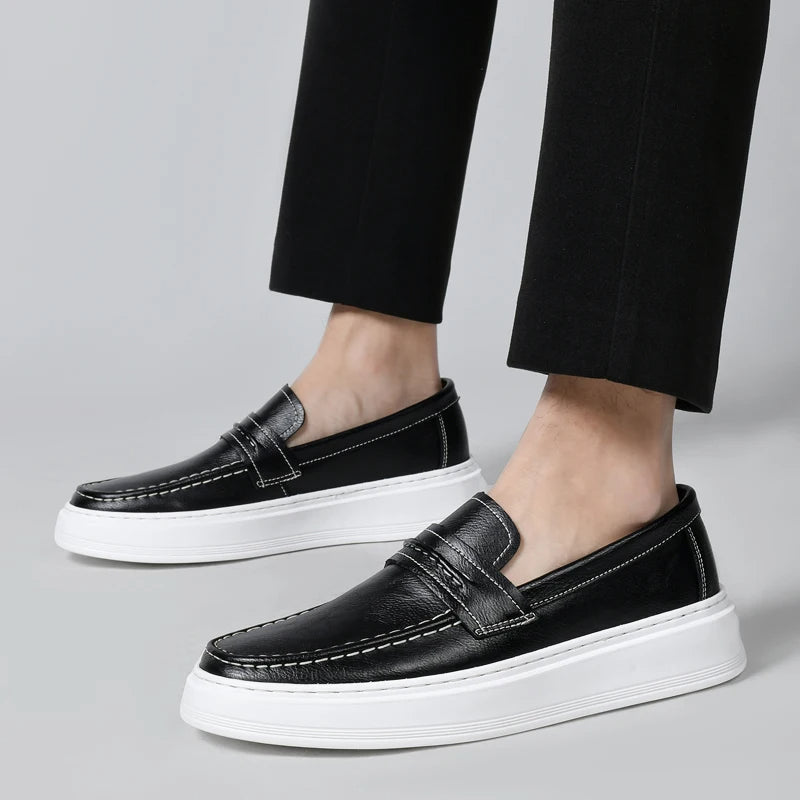 Jasper | Slip-On Leather Boat Shoes