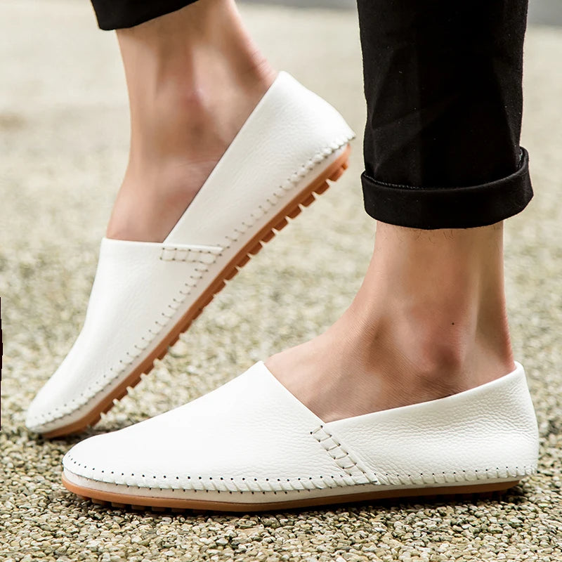 Gordon | Light Leather Loafers