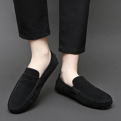 Jett | Suede Boat Loafers