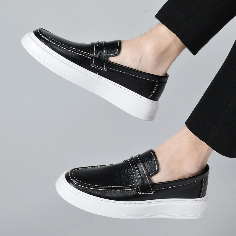 Jasper | Slip-On Leather Boat Shoes