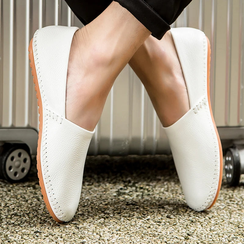 Gordon | Light Leather Loafers