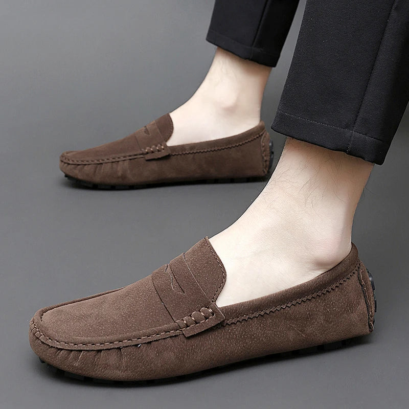 Jett | Suede Boat Loafers