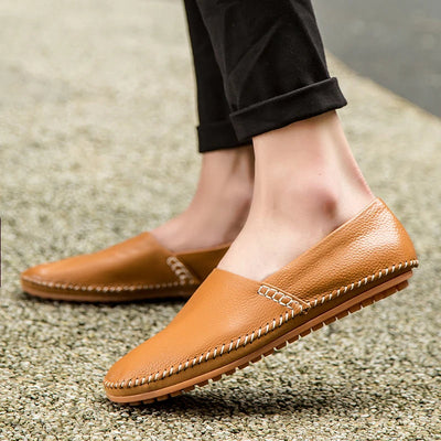 Gordon | Light Leather Loafers