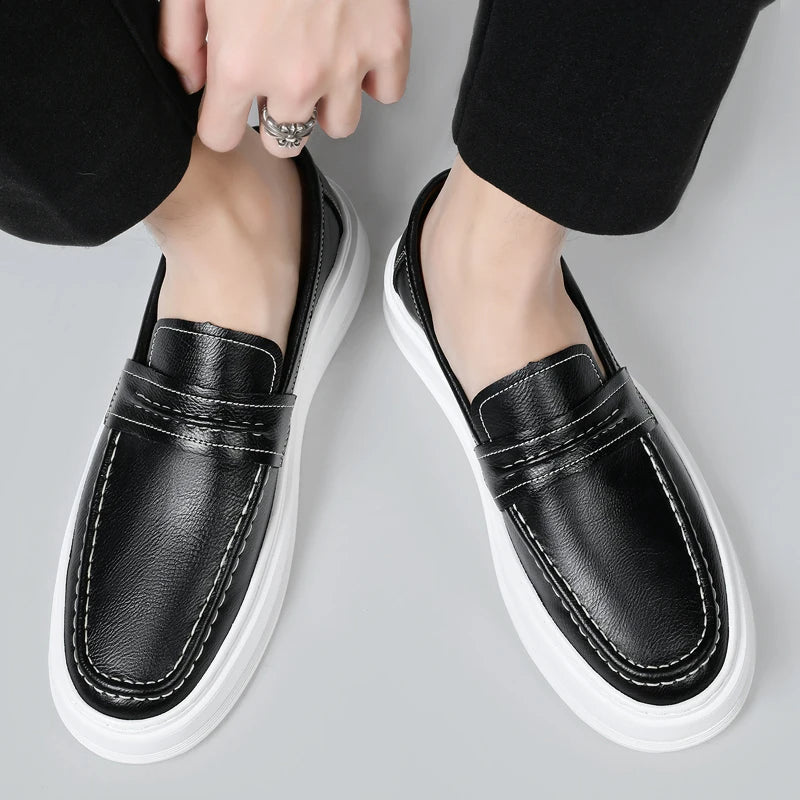 Jasper | Slip-On Leather Boat Shoes
