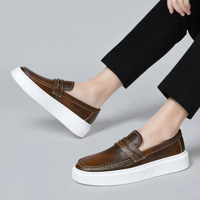 Jasper | Slip-On Leather Boat Shoes