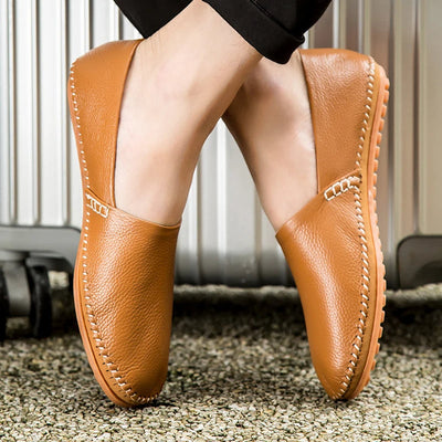 Gordon | Light Leather Loafers