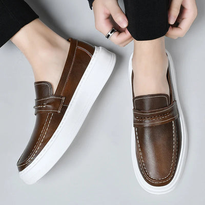 Jasper | Slip-On Leather Boat Shoes
