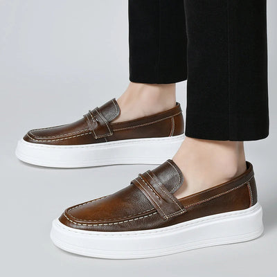 Jasper | Slip-On Leather Boat Shoes