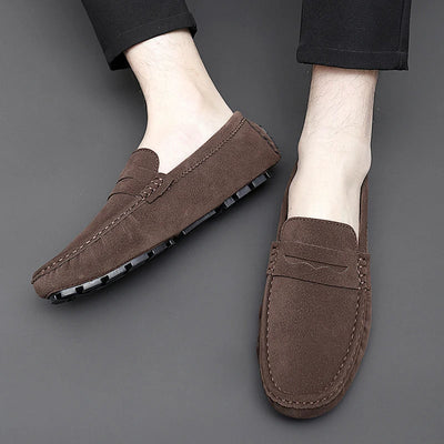 Jett | Suede Boat Loafers