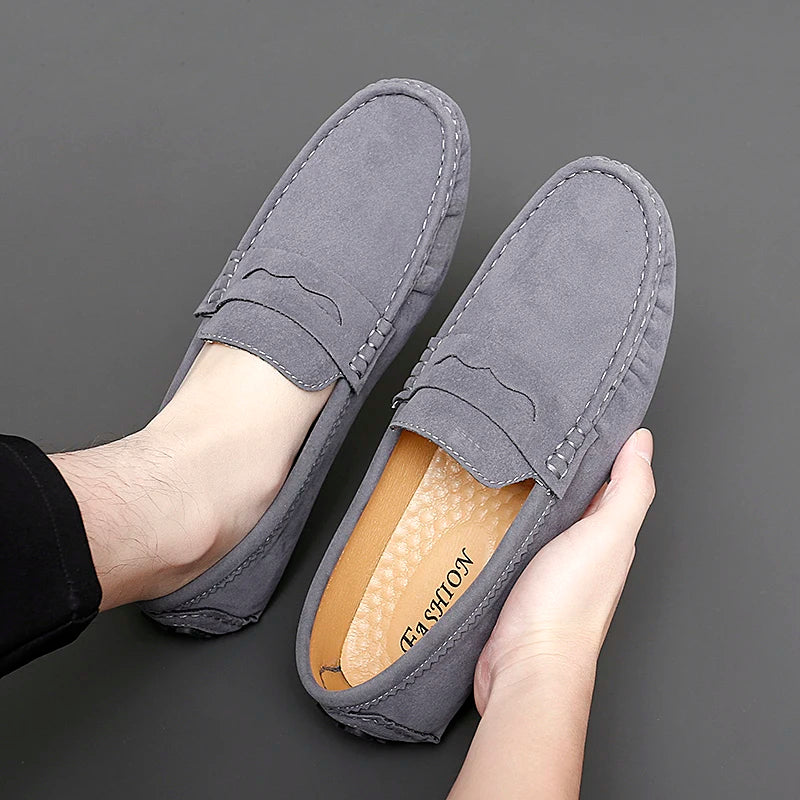 Jett | Suede Boat Loafers
