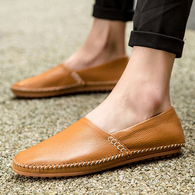 Gordon | Light Leather Loafers