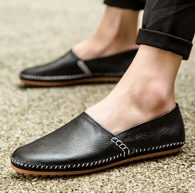 Gordon | Light Leather Loafers