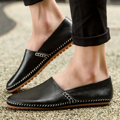 Gordon | Light Leather Loafers