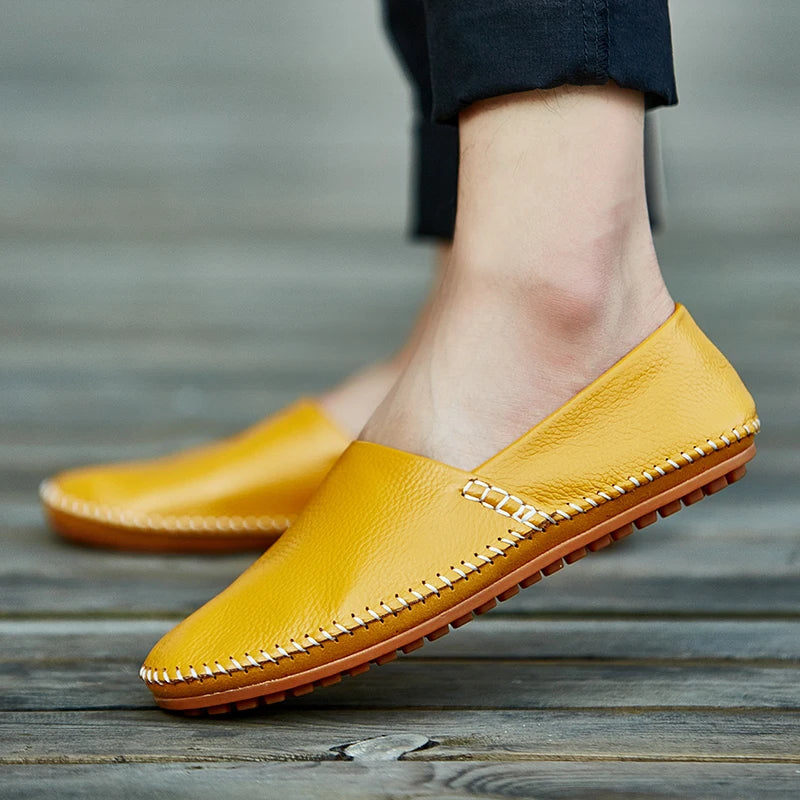 Gordon | Light Leather Loafers