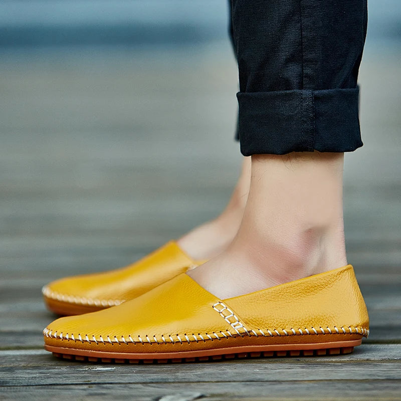 Gordon | Light Leather Loafers
