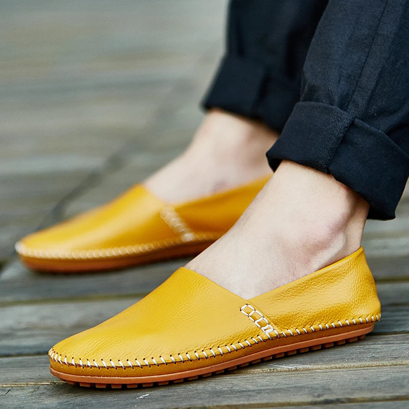 Gordon | Light Leather Loafers