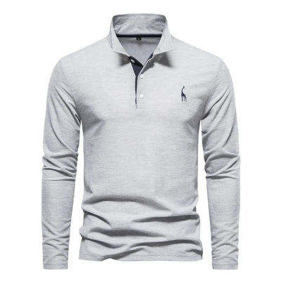Xavier | Casual Long Sleeved Polo Shirt