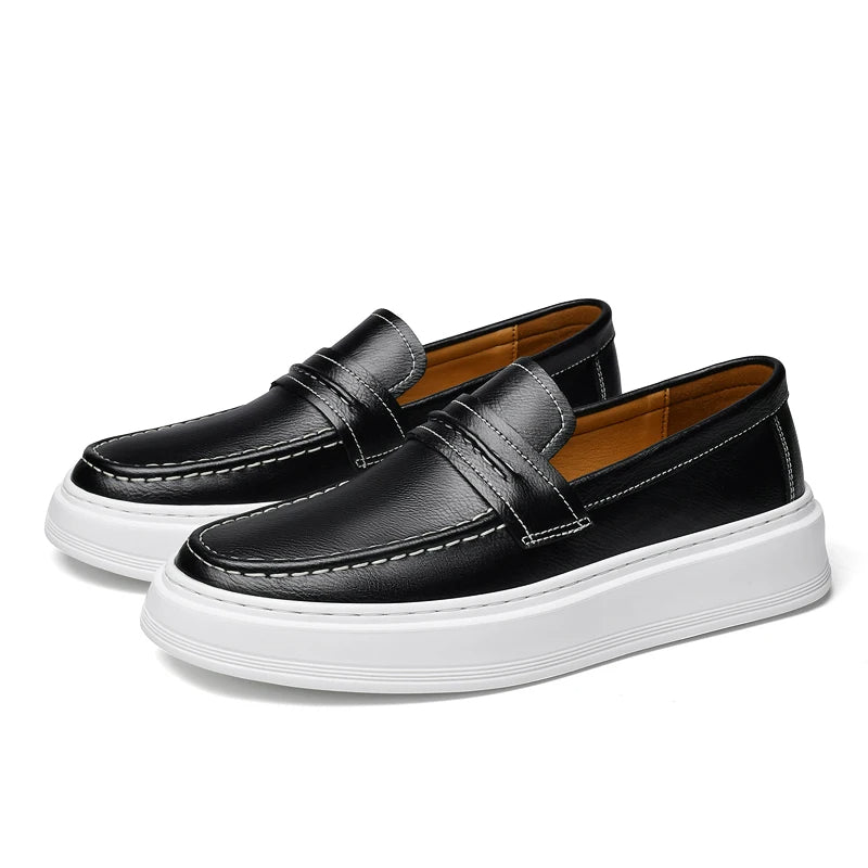 Jasper | Slip-On Leather Boat Shoes