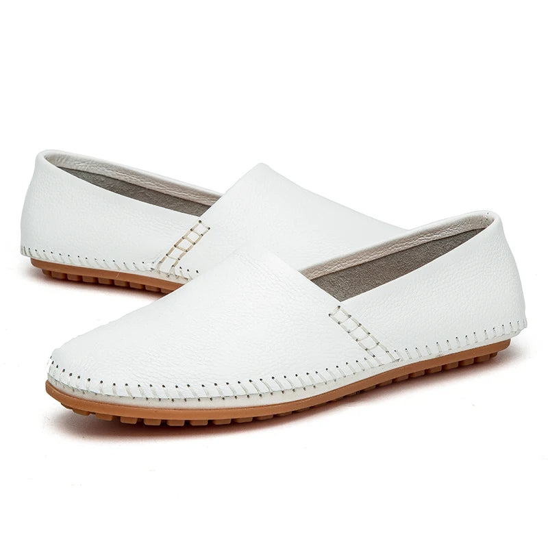 Gordon | Light Leather Loafers