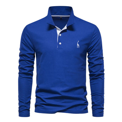 Xavier | Casual Long Sleeved Polo Shirt