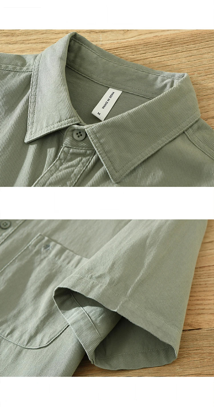 Michael | Short Sleeved Cotton Shirt