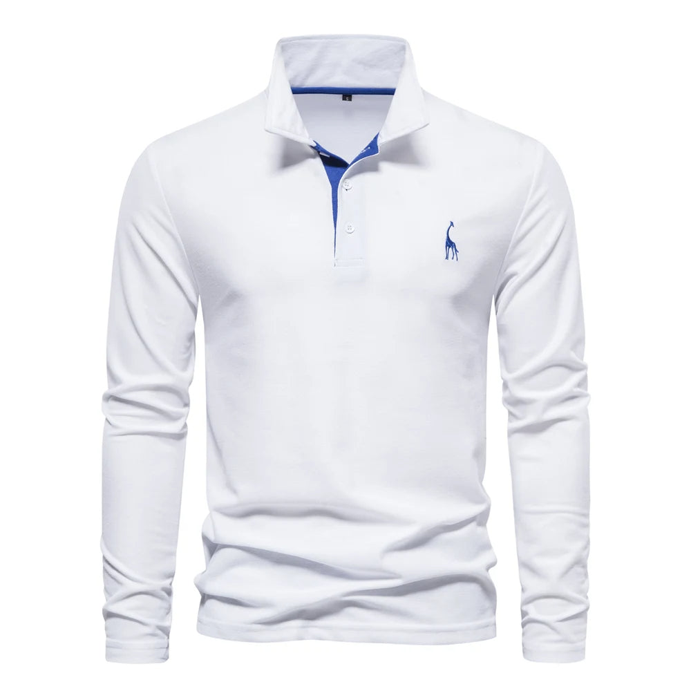 Xavier | Casual Long Sleeved Polo Shirt